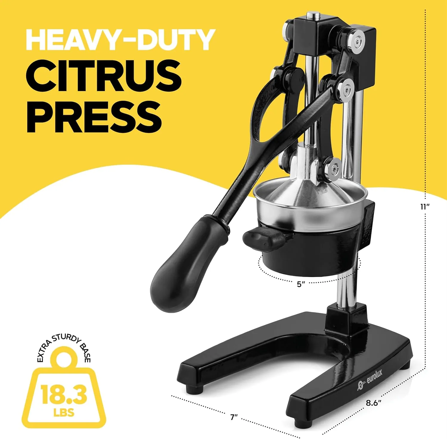 Cast Iron Manual Citrus Press, listing photo